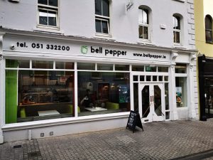 place bell pepper exterior