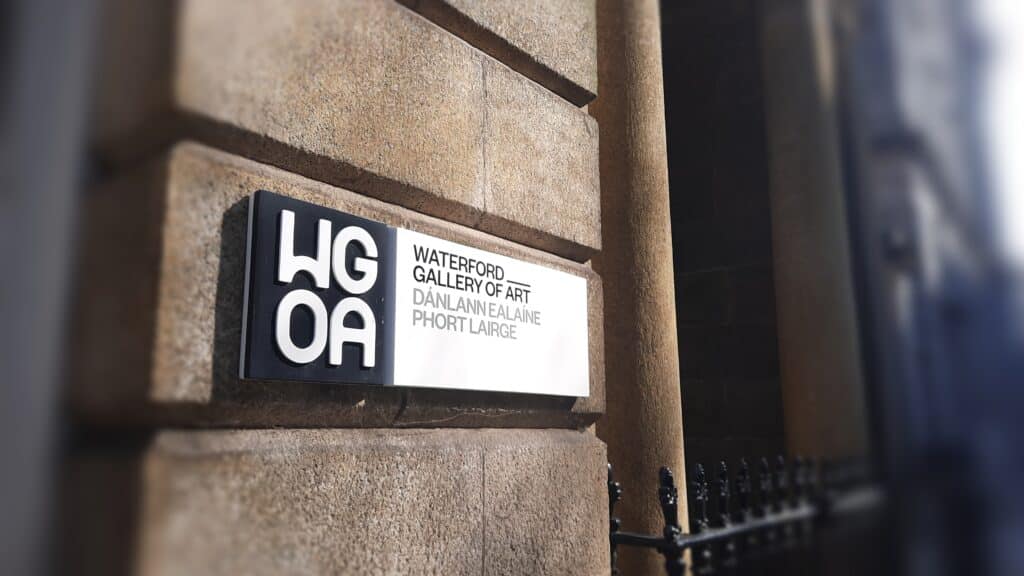 Sign of the Waterford Gallery of Art at the entrance